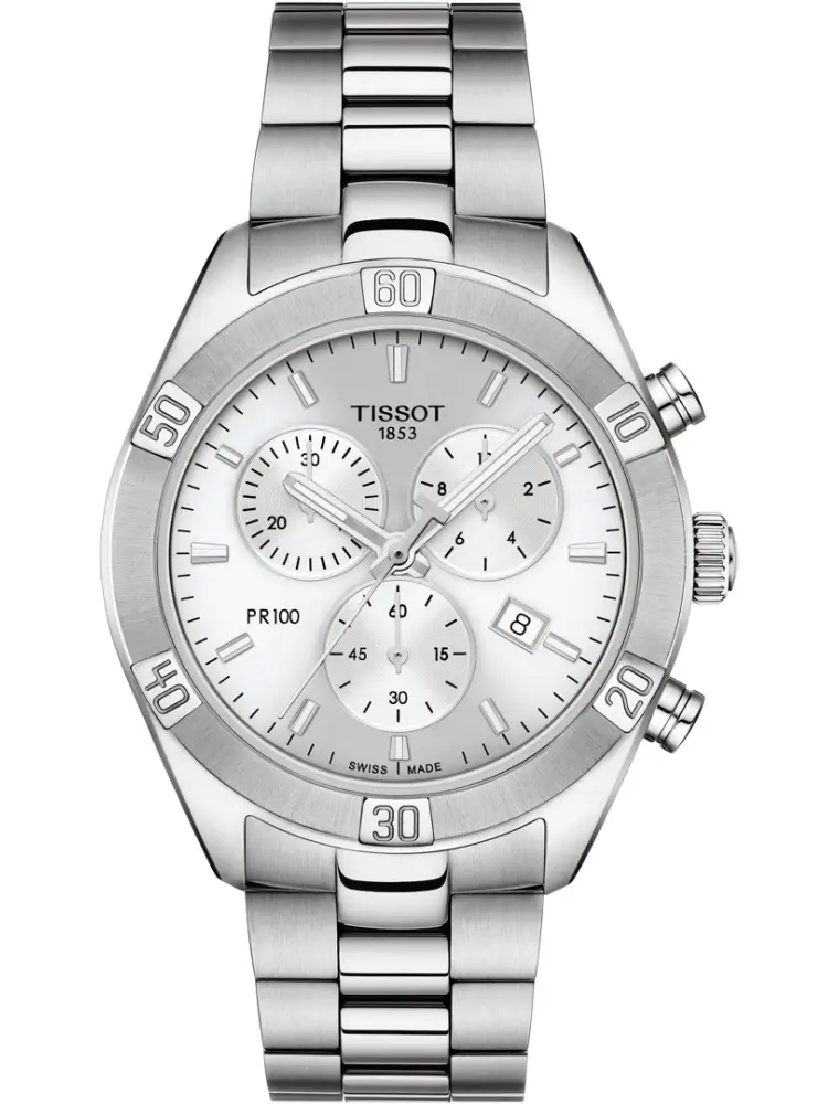 Tissot PR 100 Sport Chic Chronograph Silber