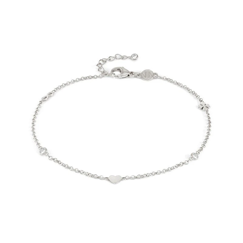 Fusskettchen Anklets in Silber mit Zirkonia-Mix Fusskettchen Anklets in Silber mit Zirkonia-Mix