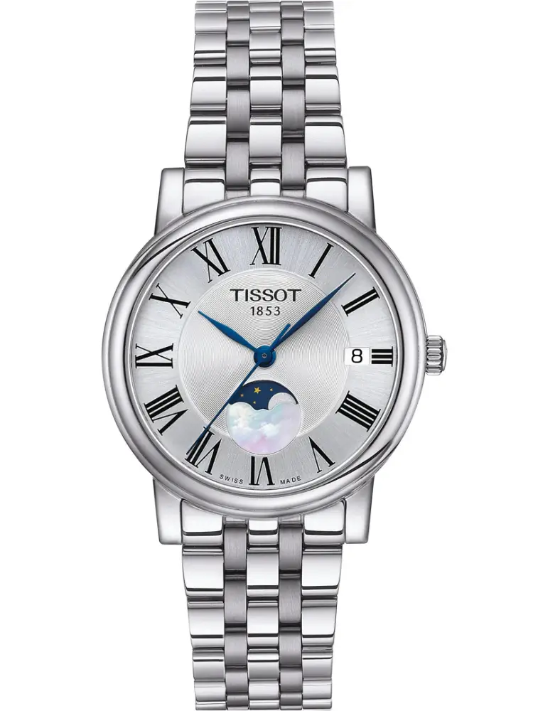 Tissot Carson 32mm Premium Lady Moonphase Silber