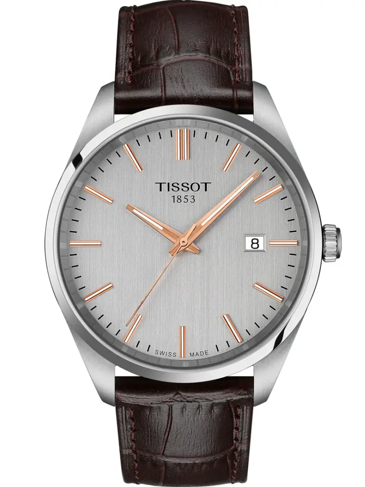 Tissot PR 100 Quarz 40mm Grau / Braun