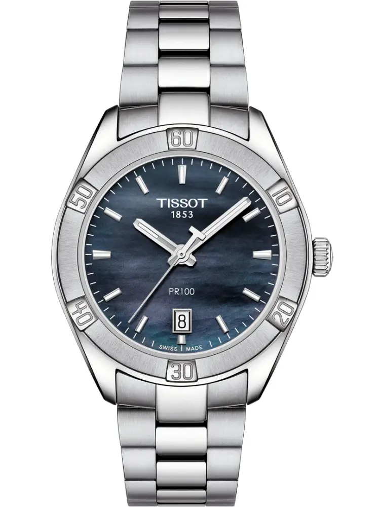 Tissot PR 100 Sport Chic Quarz 36mm Blau