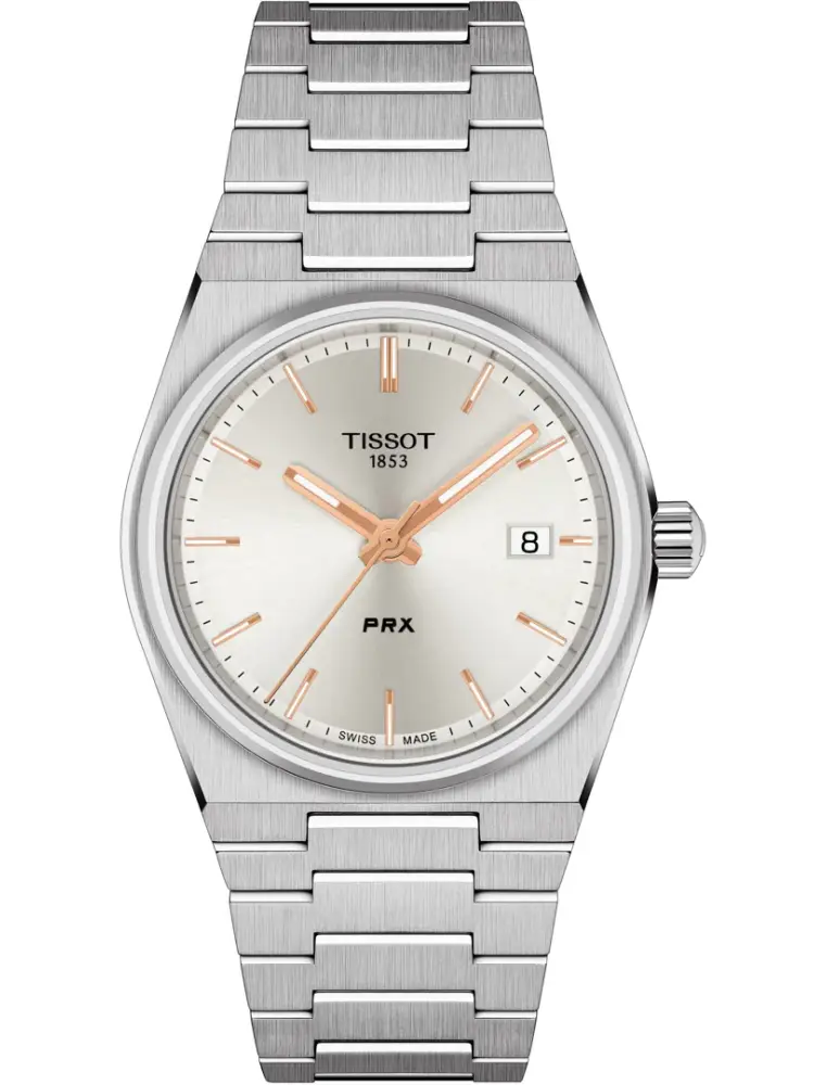 Tissot PRX Quarz 35mm Silber /Rosé