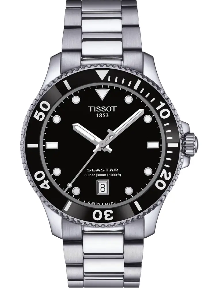 Tissot Seastar 1000 40mm Schwarz
