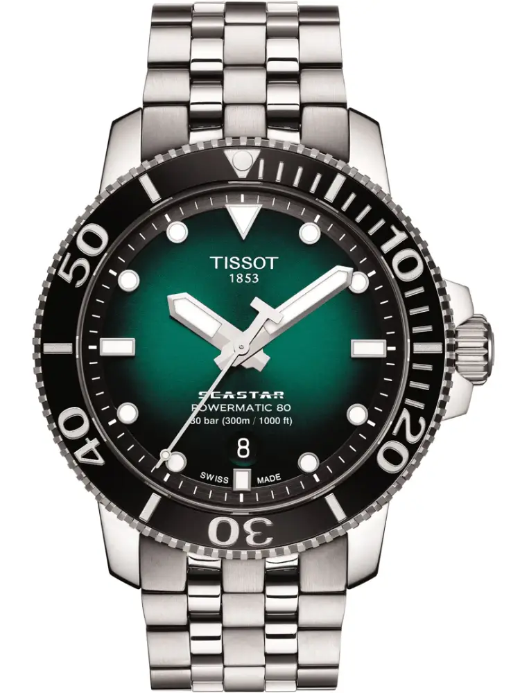 Tissot Seastar 1000 43mm Powermatic 80 Grün