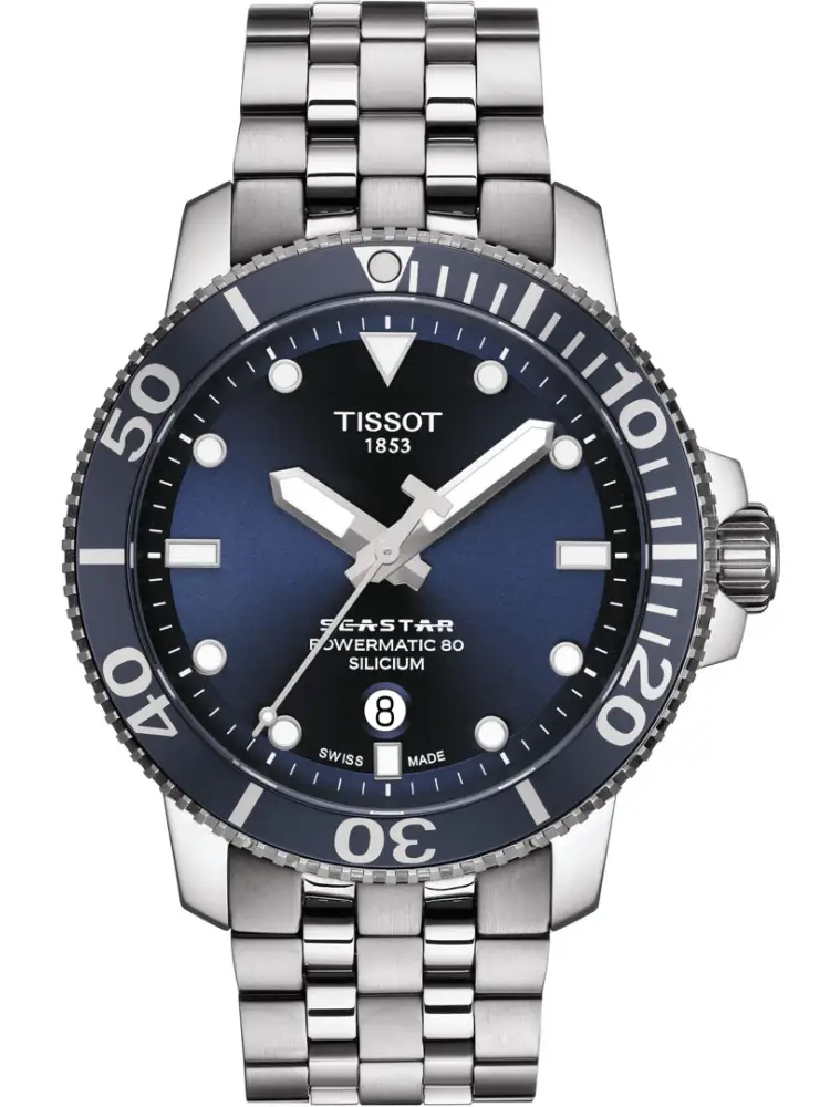 Tissot Seastar 1000 43mm Powermatic 80 Si Blau