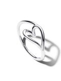 Organically Shaped Heart Small Ring
