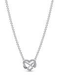 Funkelnde Unendlichkeits-Herz Collier-Halskette