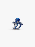 Blauer Oktopus Charm