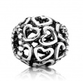 Pandora Kugel Heart in Silber 925