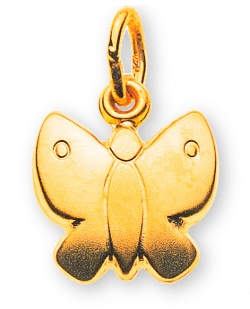 Anhänger Schmetterling Gelbgold 750