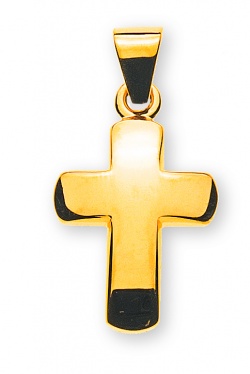 Anhänger Kreuz Gelbgold 750