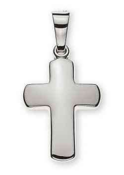 Anhänger Kreuz Weissgold 750 M