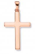 Anhänger Kreuz Rotgold 750