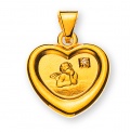 Anhänger Engelsherz in Gelbgold 750