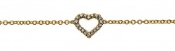 Armband Herz Gelbgold 750