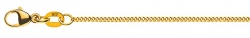 Collier Panzer S Gelbgold 750