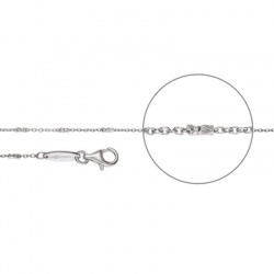 Der Kettenmacher Ankerkette mit Zwischenelement diamantiert