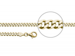 Der Kettenmacher Panzerkette Gold Diamantiert