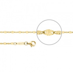 Der Kettenmacher Plättchenarmband Gold