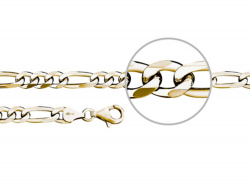Der Kettenmacher Figaroarmband Vergoldet