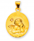 Anhänger Engel Gelbgold 18K mit 1 Diamant