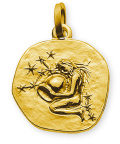 Anhänger Sternzeichen Wassermann Gelbgold 18K