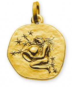 Anhänger Sternzeichen Wassermann Gelbgold 18K