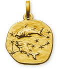 Anhänger Sternzeichen Fische Gelbgold 18K