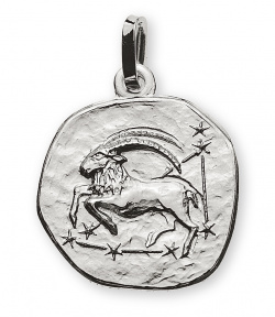 Anhänger Sternzeichen Steinbock Weissgold 18K