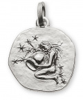 Anhänger Sternzeichen Wassermann Weissgold 18K