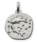 Anhänger Sternzeichen Fische Weissgold 18K
