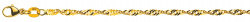 Singapur Fusskette Gelbgold 750
