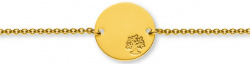 Baby Bracelet Lebensbaum in Gelbgold 585