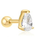 Ania Haie Gold Pear Barbell Einzel Ohrstecker