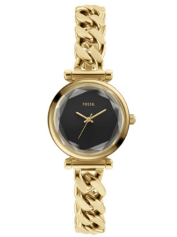 Fossil Carlie Mini Goldig / Schwarz Fossil Carlie Mini Goldig / Schwarz