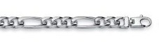 Figarocollier massiv Silber 925