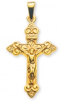 Anhänger Kreuz mit Christus Gelbgold 18K