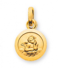 Anhänger Schutzengel Gelbgold 9K