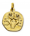 Anhänger Sternzeichen Zwillinge Gelbgold 18K
