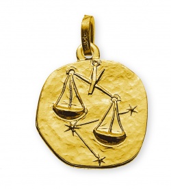 Anhänger Sternzeichen Waage Gelbgold 18K