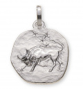 Anhänger Sternzeichen Stier Weissgold 18K