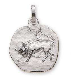 Anhänger Sternzeichen Stier Weissgold 18K