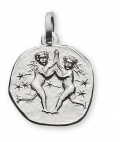 Anhänger Sternzeichen Zwillinge Weissgold 18K