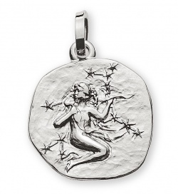 Anhänger Sternzeichen Jungfrau Weissgold 18K
