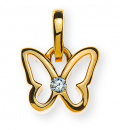 Anhänger Schmetterling Gelbgold 9K