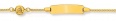 Baby ID-Bracelet Panzer Engel Gelbgold 375