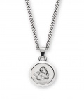 Anhänger Schutzengel Weissgold 14K
