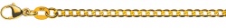 Collier Panzer Extraflach Gelbgold 750