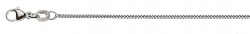 Collier Panzer Geschliffen Weissgold 750