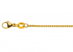 Collier Zopf in Gelbgold 585